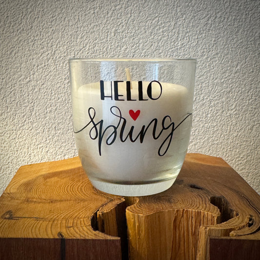 Windlicht- Hello Spring