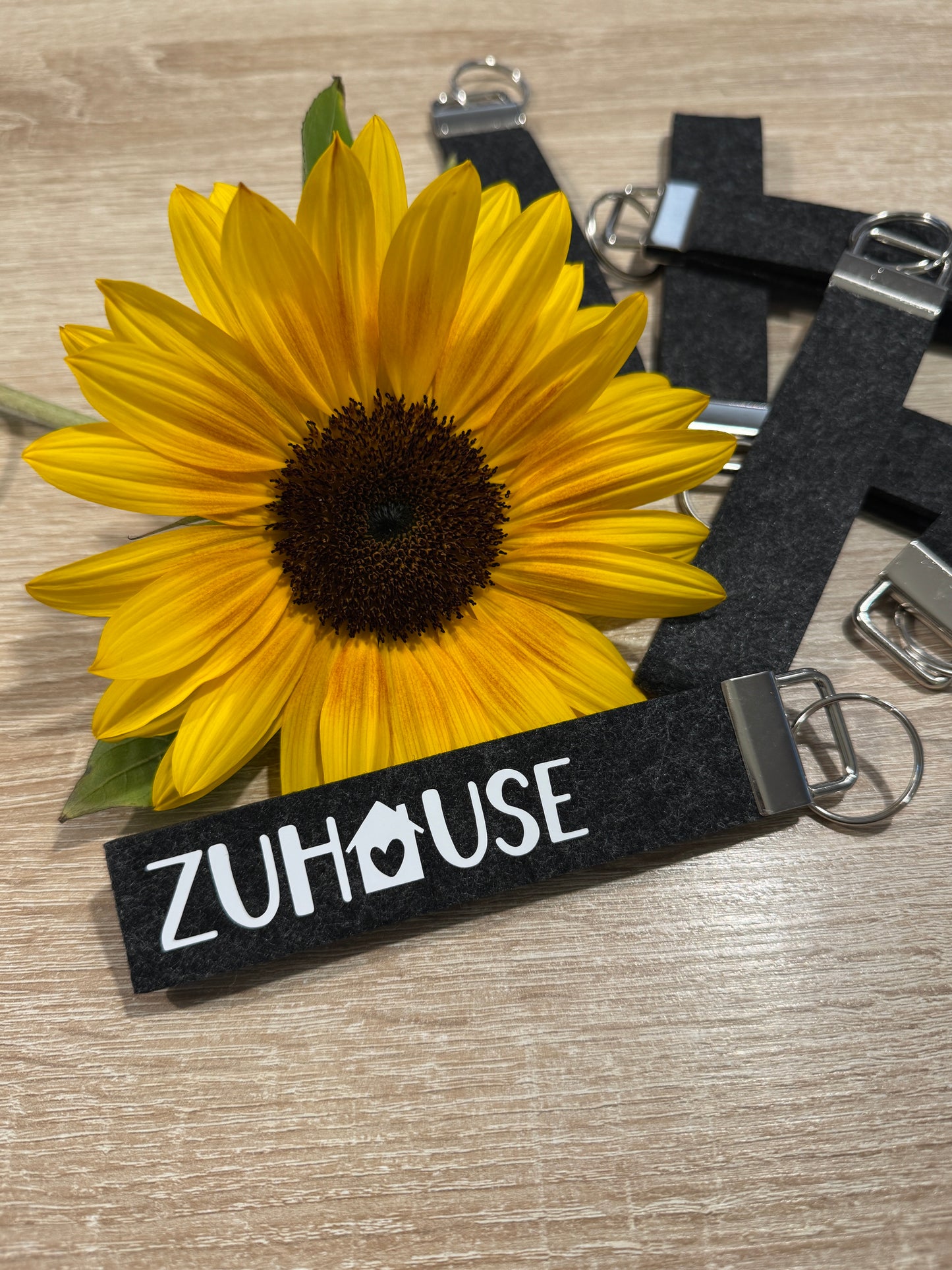 Filz-Schlüsselanhänger-Zuhause