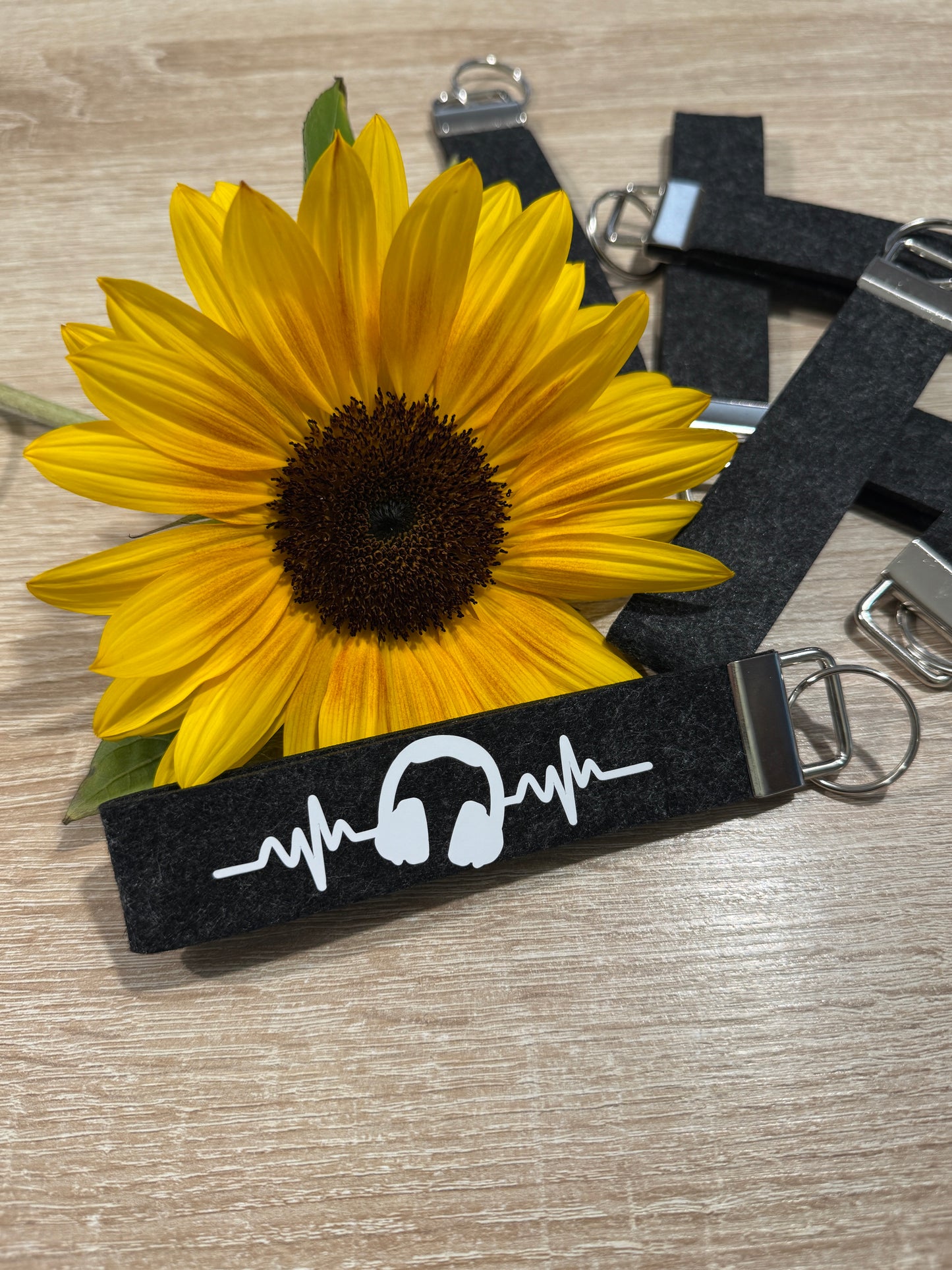 Filz-Schlüsselanhänger-Musik & Herzschlag