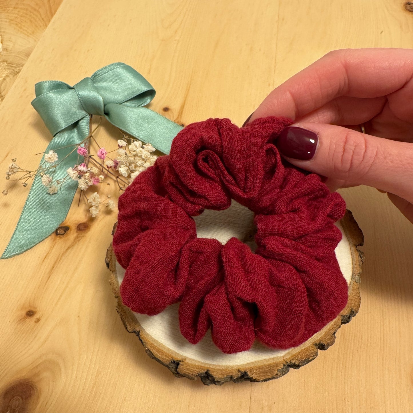 Bordeaux- Musselinstoff