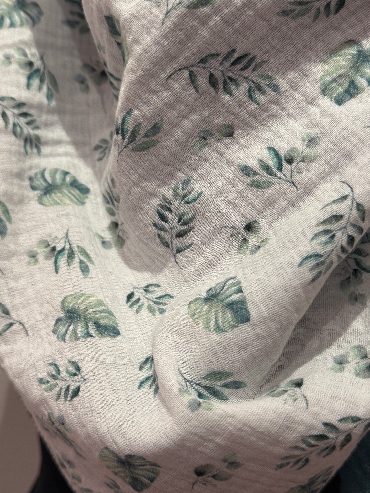 Musselin Halstuch - MonsteraBlätter