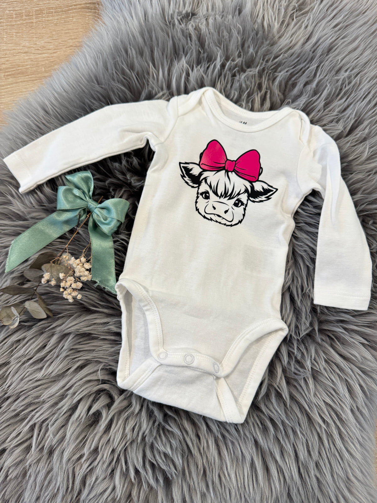 Baby-Body Hochlandrind (langarm)