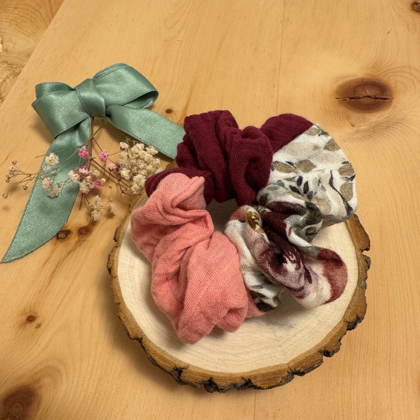 Dreifarbig- Musselinstoff