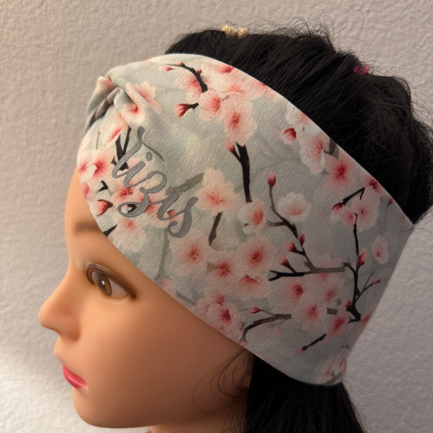Knotenstirnband Kirschblüätezauber