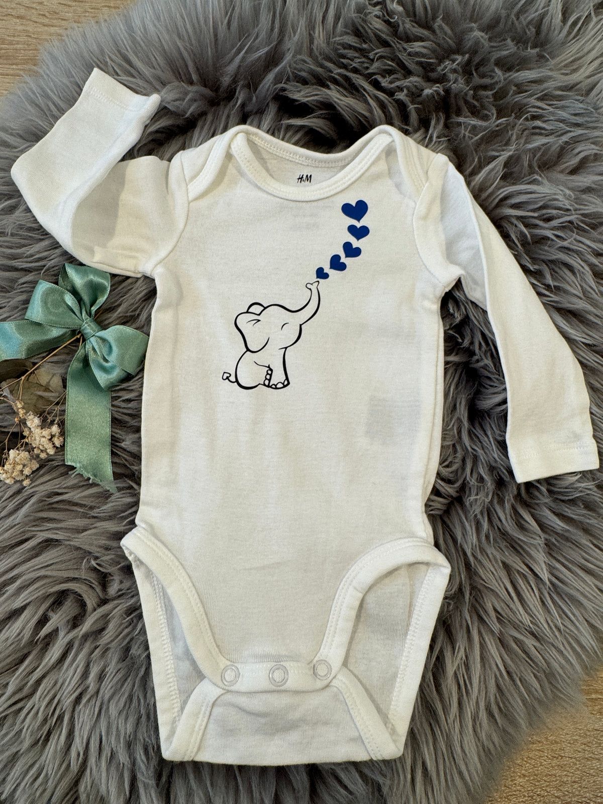 Baby-Body Elefant 💙💙💙💙 (langarm)