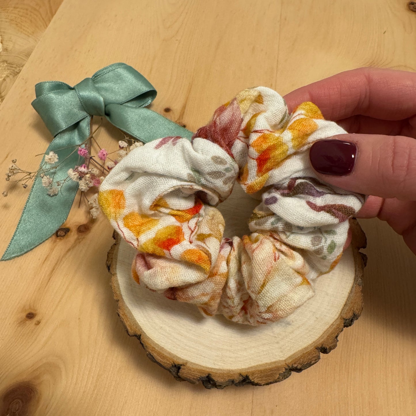 Bluämätraum- Musselinstoff