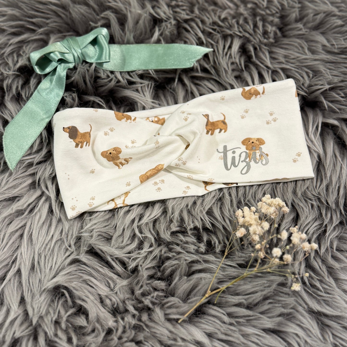 Knotenstirnband Hunde-Fründä