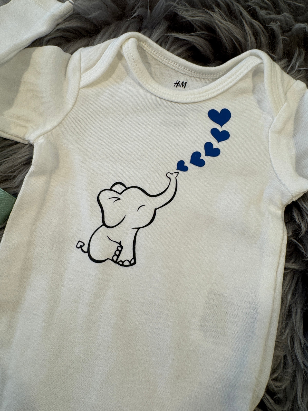 Baby-Body Elefant 💙💙💙💙 (langarm)