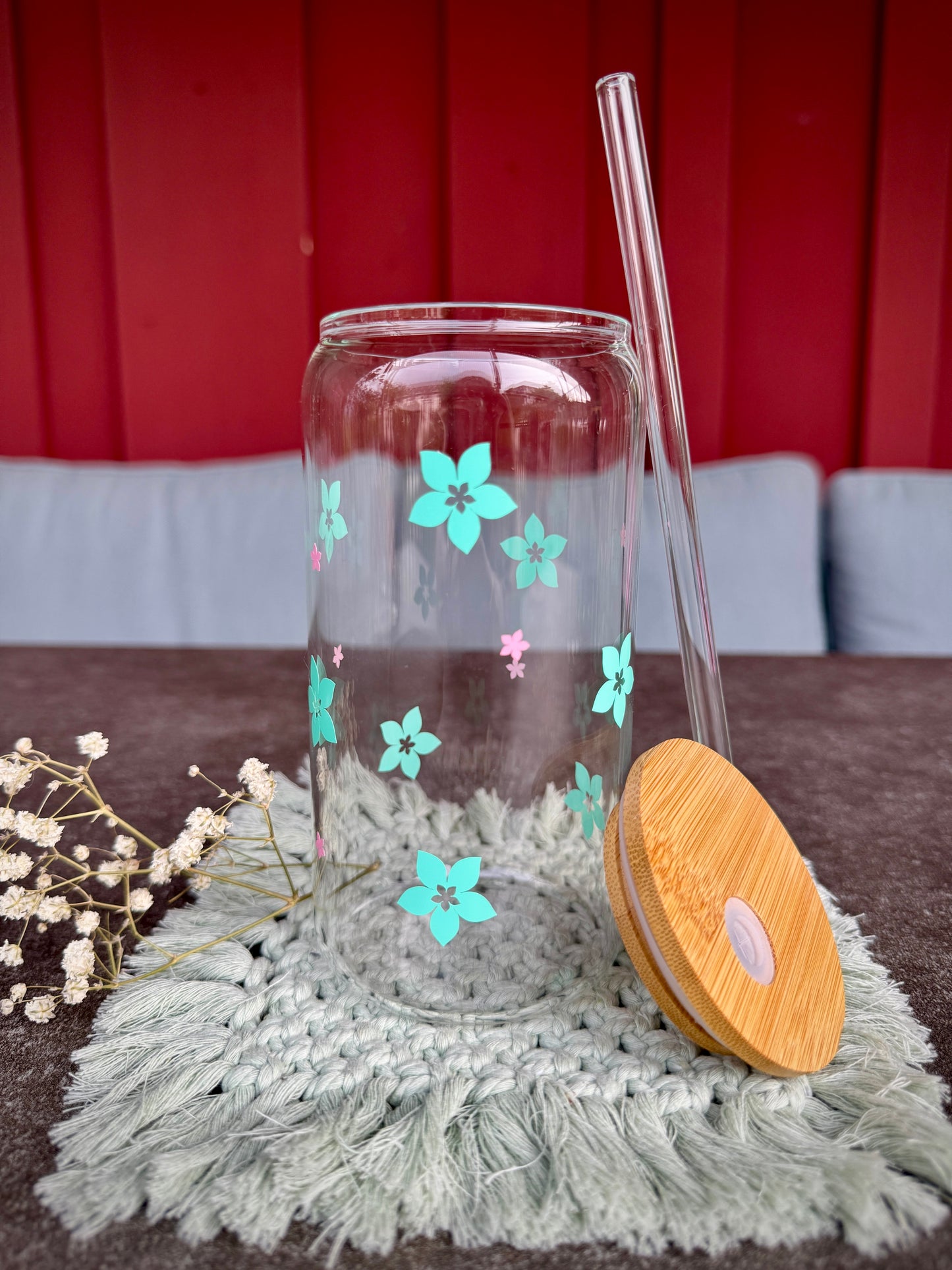 Trinkglas „Mint-Blüemli"